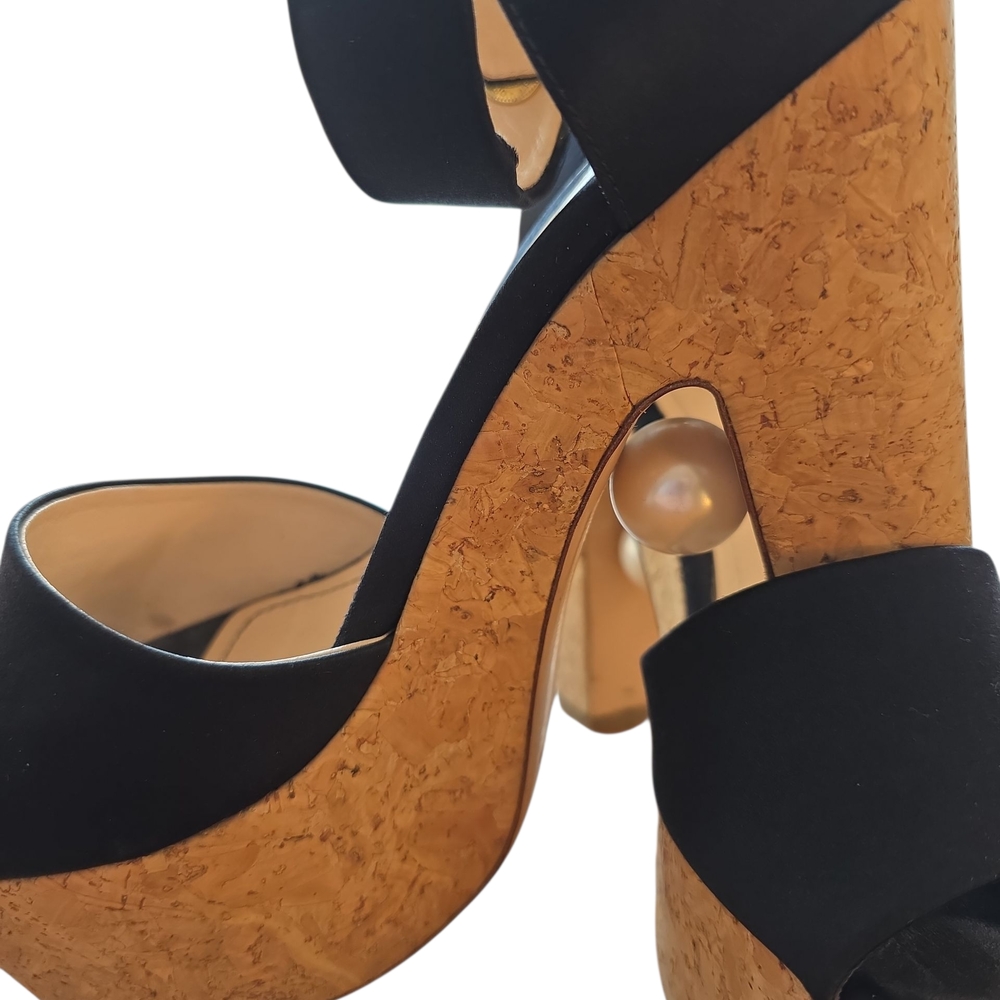 Nicholas Kirkwood Maya Cork Wedges